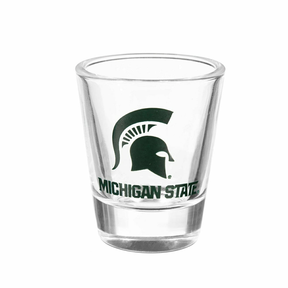 Michigan State University 4-Piece Ceramic and Glass 2oz. Shot Glass Se