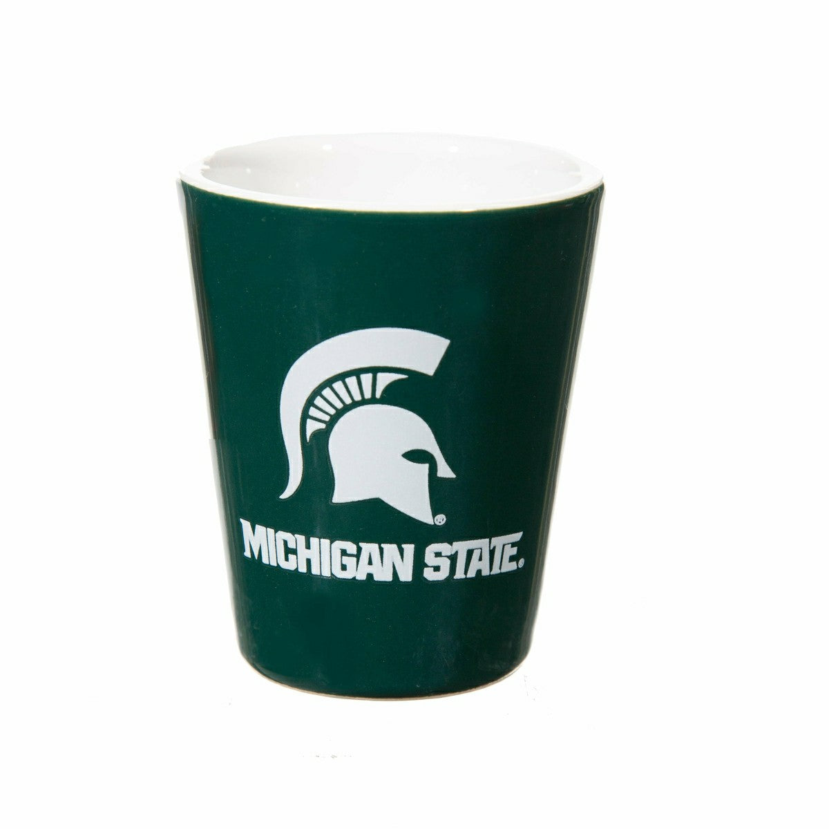 Michigan State University 4-Piece Ceramic and Glass 2oz. Shot Glass Se