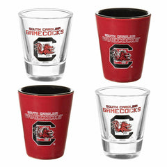 University of South Carolina 4-Piece Ceramic and Glass 2oz. Shot Glass