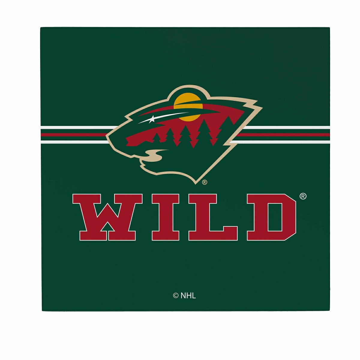 Minnesota Wild Wood Wall Sign, 12x12