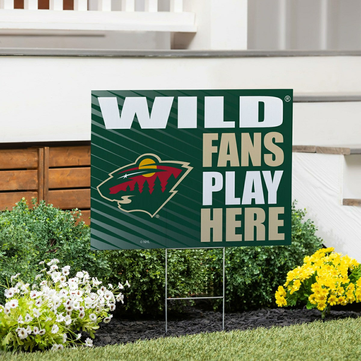 Minnesota Wild Coroplast Yard Sign "Fans Play Here"