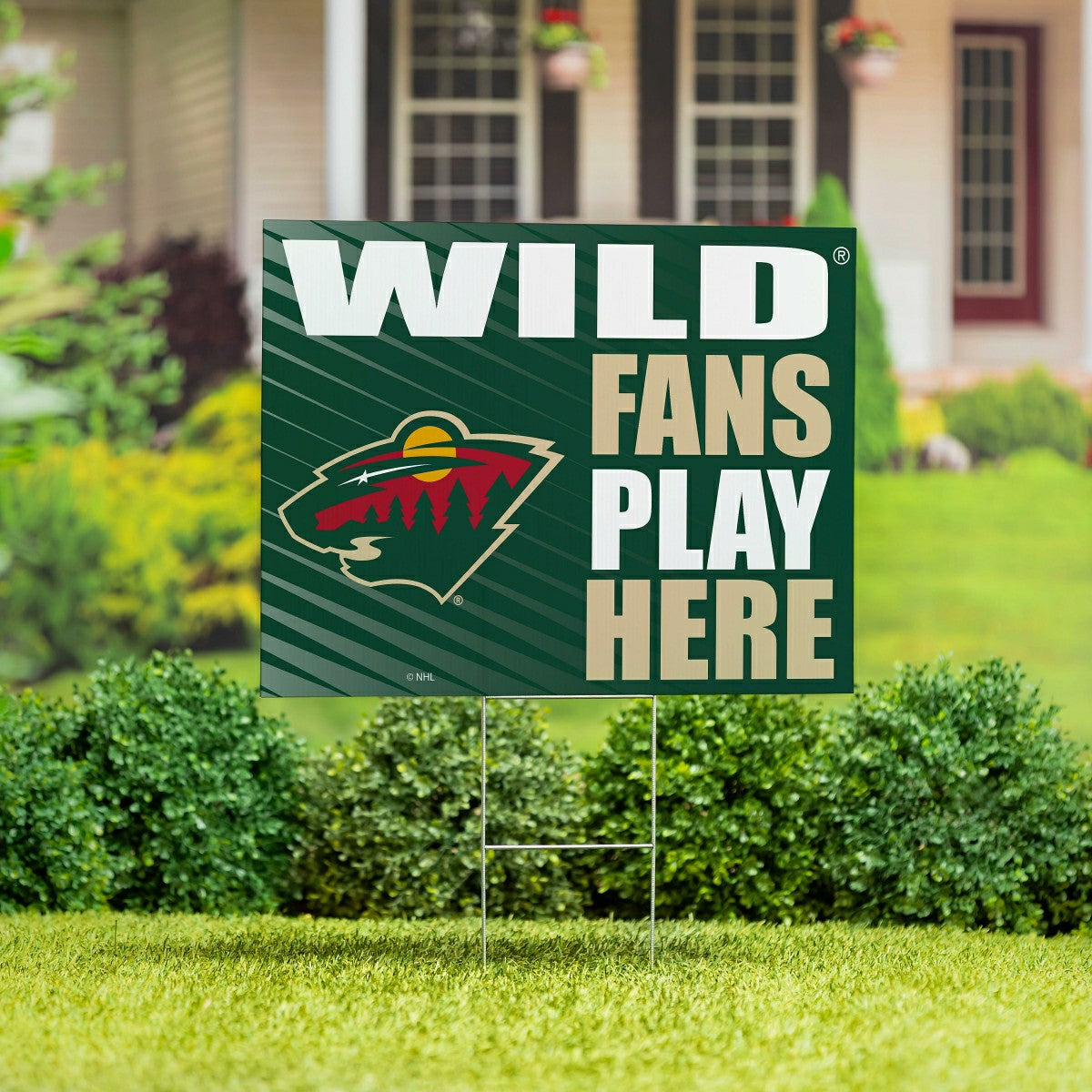 Minnesota Wild Coroplast Yard Sign "Fans Play Here"