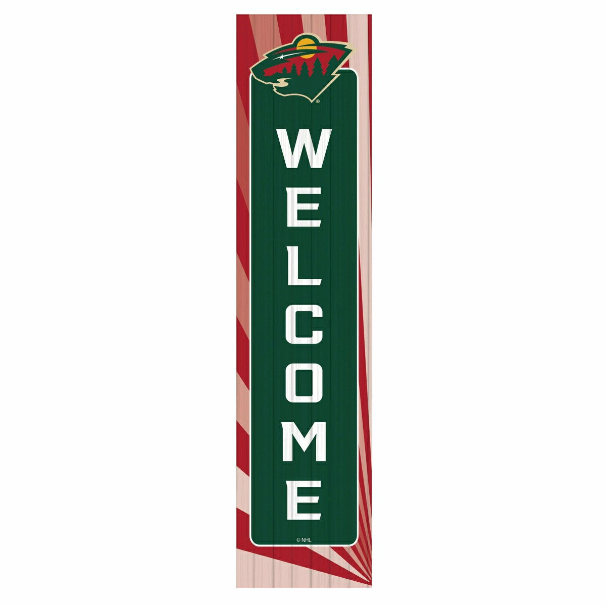 Minnesota Wild Summer Seasonal Single Sided Large Leaner, 46"