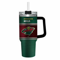 40oz Stainless Steel Canyon Cup w/ Straw, Minnesota Wild