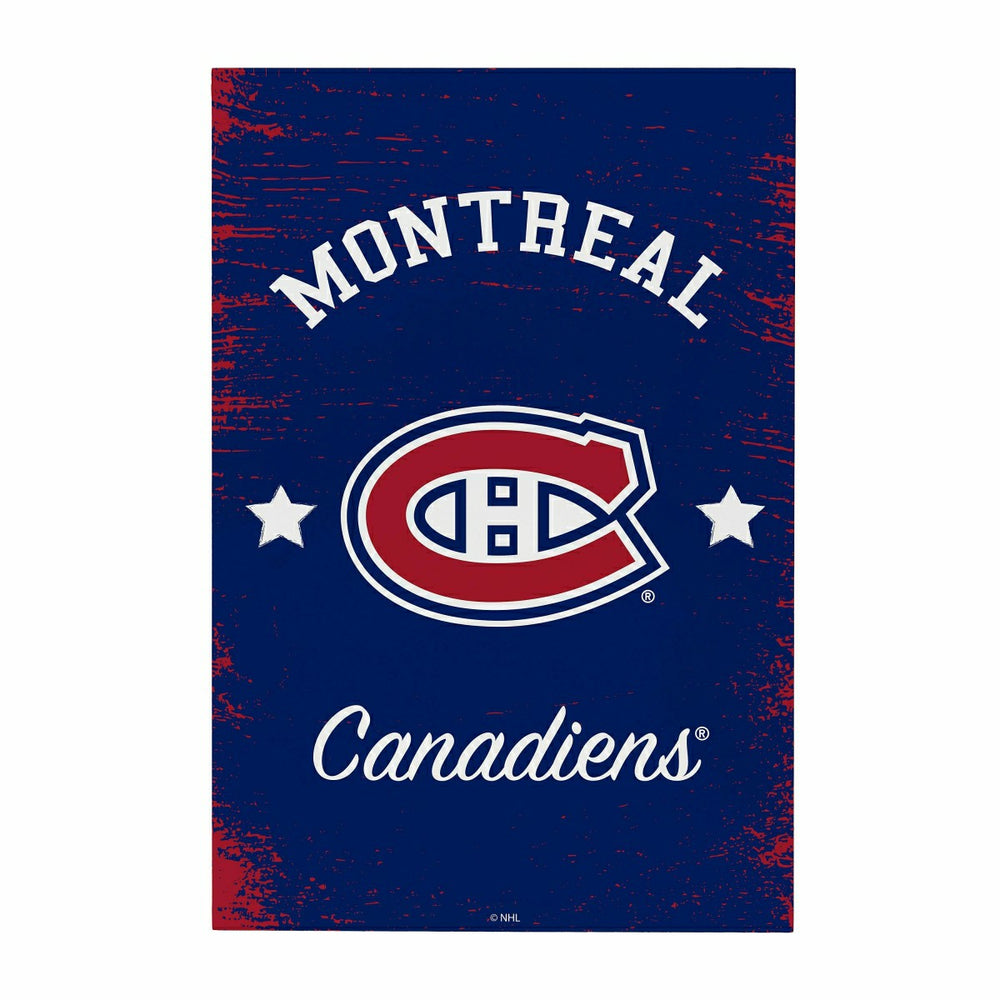 Montreal Canadiens Wood Wall Sign, 16x24
