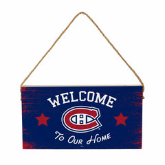 Montreal Canadiens Wood Wall Sign, 6x11