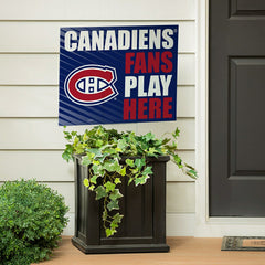 Montreal Canadiens Coroplast Yard Sign "Fans Play Here"