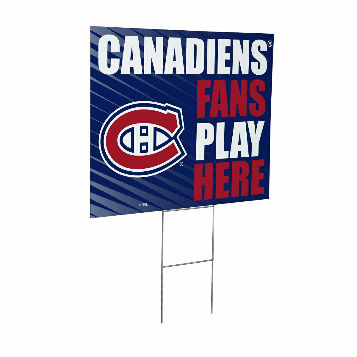 Montreal Canadiens Coroplast Yard Sign "Fans Play Here"