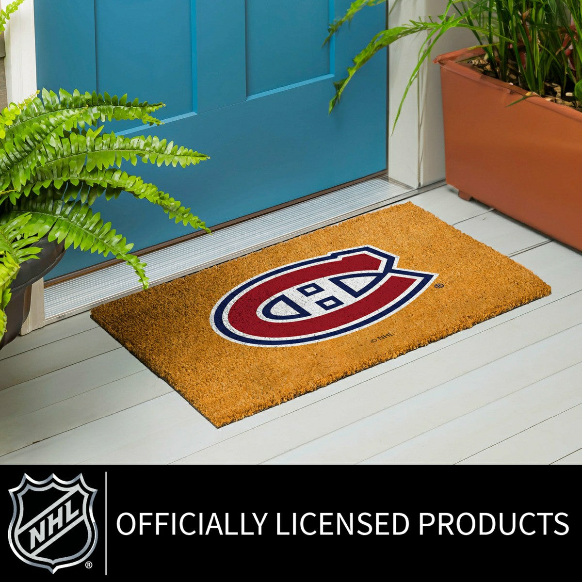 Coir Mat, 16"x28", Montreal Canadiens