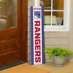 New York Rangers 47" Double Sided Leaner, Christmas