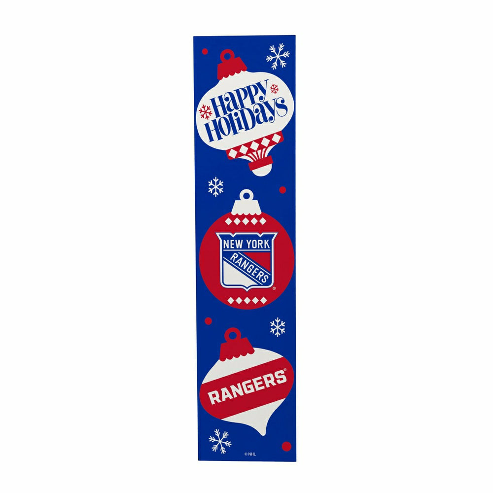 New York Rangers 47" Double Sided Leaner, Christmas