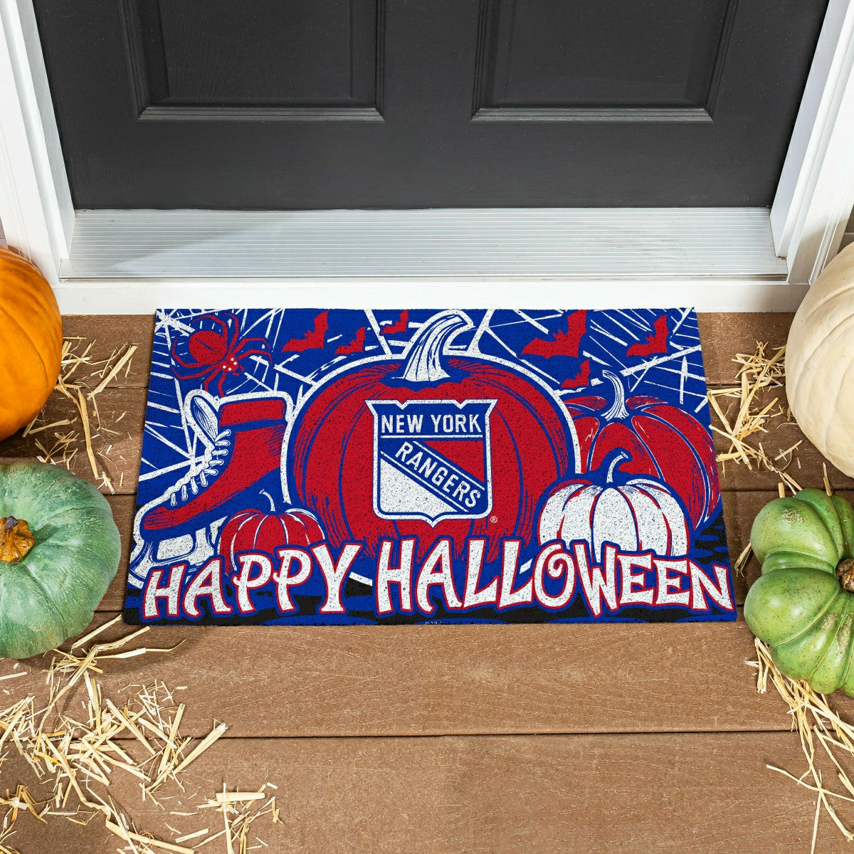 New York Rangers Halloween PVC Mat, 28"x16"
