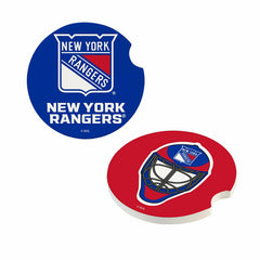 New York Rangers Car Coaster Set, 2pc