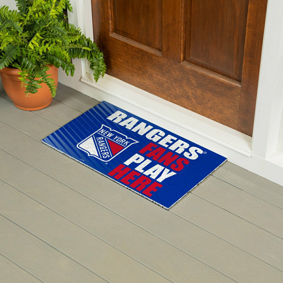 New York Rangers Fan Mat, 28"x16"