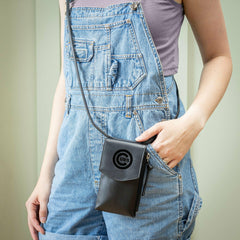 Chicago Cubs, Cross Body Wallet, Black