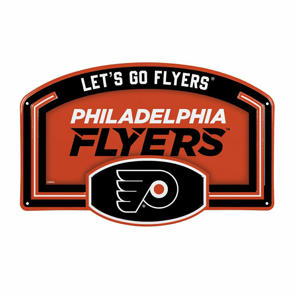 Philadelphia Flyers USA Embossed Steel Wall Sign, 11" x 17"