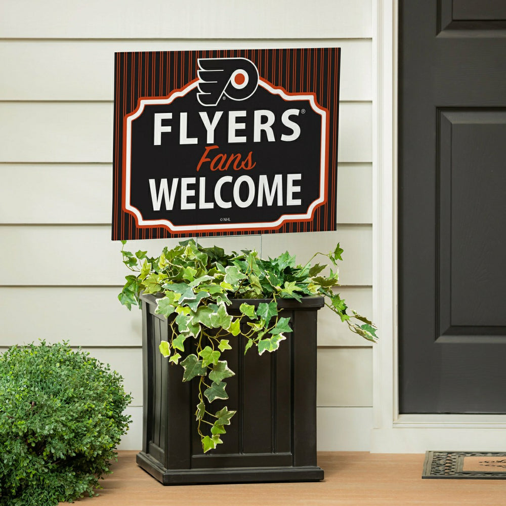 Philadelphia Flyers Coroplast Yard Sign, "Fans Welcome"