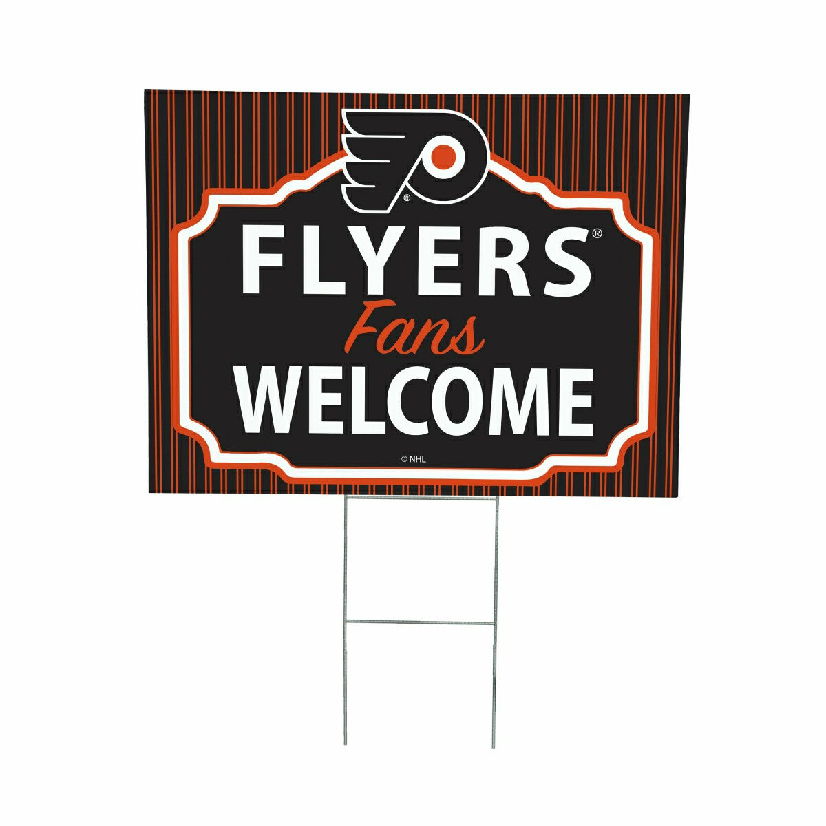 Philadelphia Flyers Coroplast Yard Sign, "Fans Welcome"