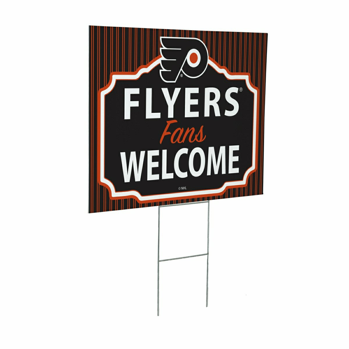Philadelphia Flyers Coroplast Yard Sign, "Fans Welcome"