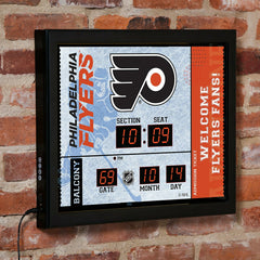 Bluetooth Scoreboard Wall Clock, Philadelphia Flyers