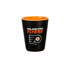 Philadelphia Flyers 4-Piece Ceramic and Glass 2oz. Shot Glass Set