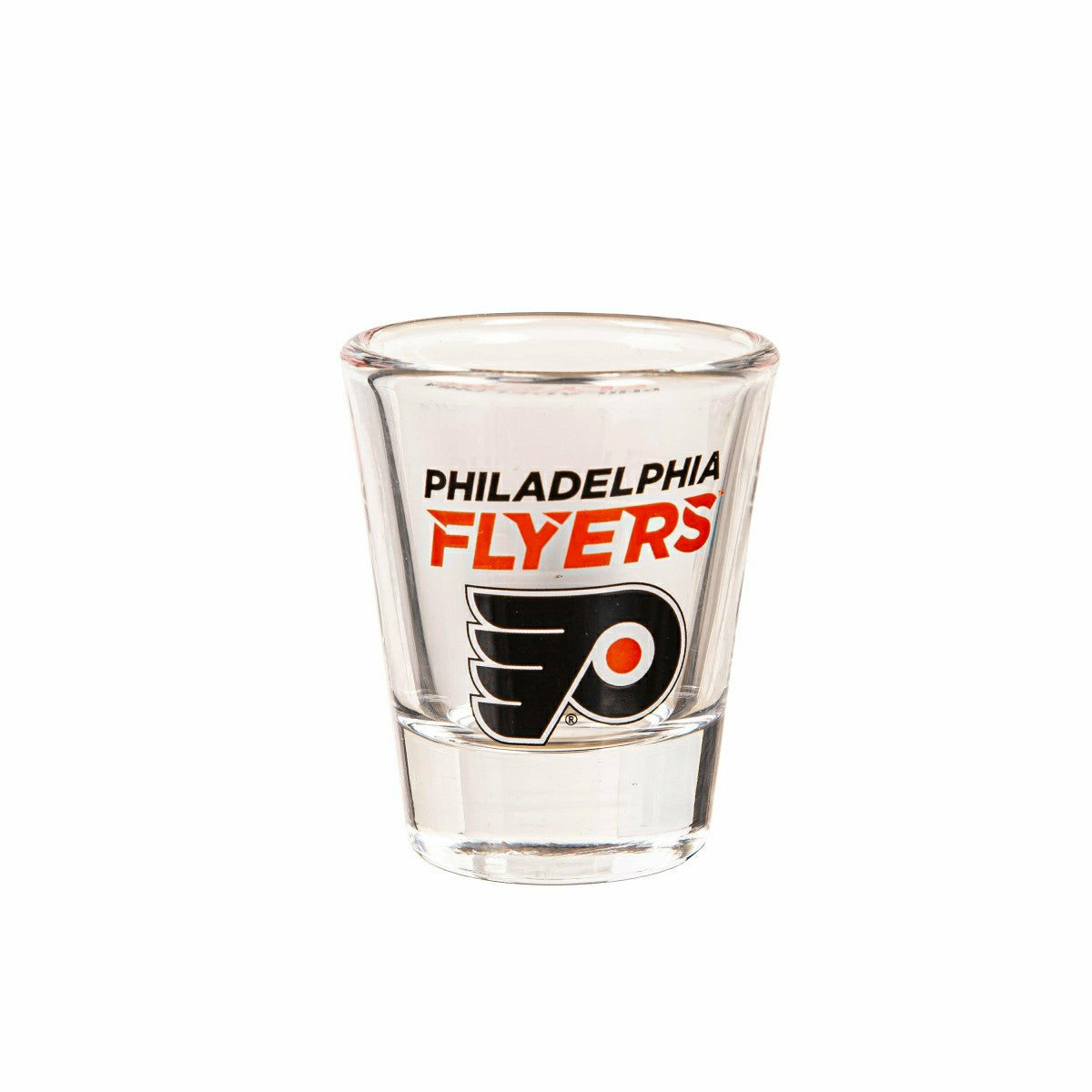 Philadelphia Flyers 4-Piece Ceramic and Glass 2oz. Shot Glass Set