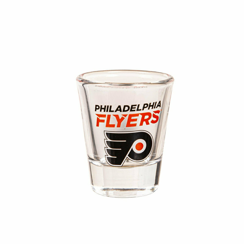 Philadelphia Flyers 4-Piece Ceramic and Glass 2oz. Shot Glass Set