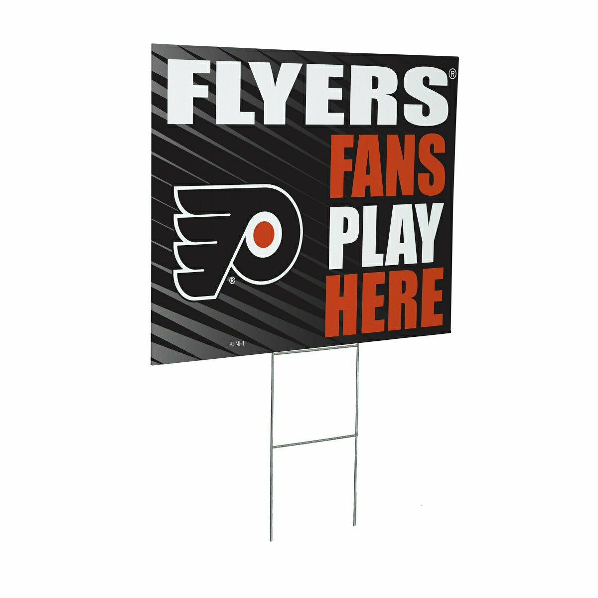 Philadelphia Flyers Coroplast Yard Sign "Fans Play Here"