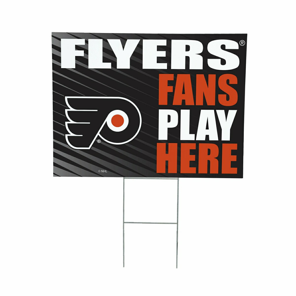 Philadelphia Flyers Coroplast Yard Sign "Fans Play Here"