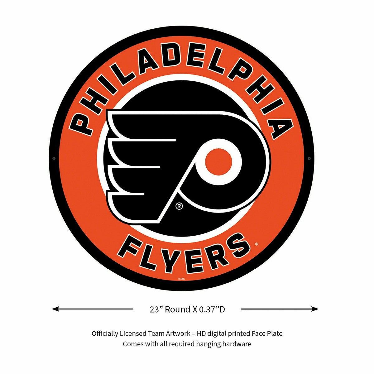 LED Wall Decor, Round, Philadelphia Flyers