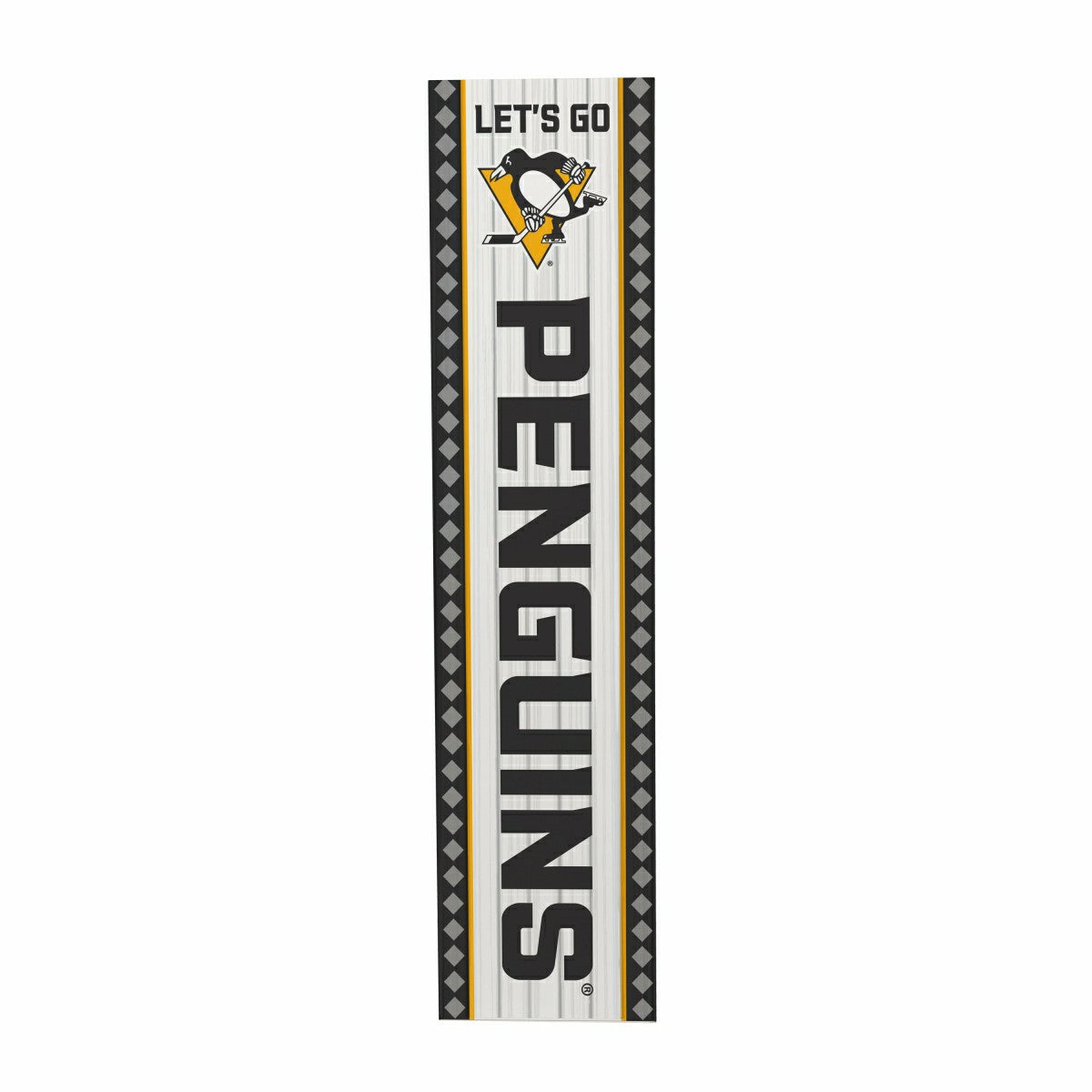 47" Double Sided Leaner, Pittsburgh Penguins, Christmas