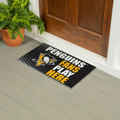 Pittsburgh Penguins Fan Mat, 28"x16"