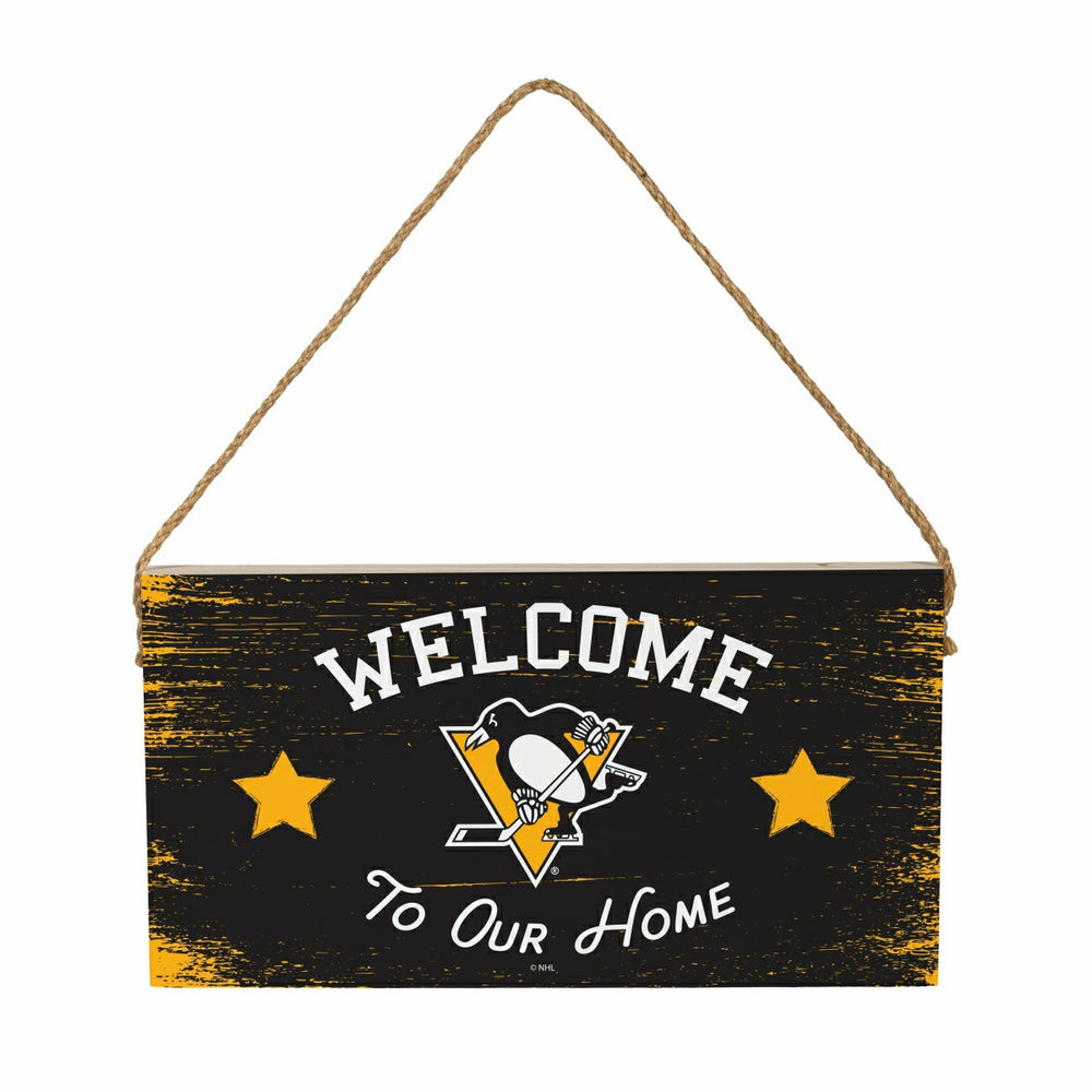 Pittsburgh Penguins Wood Wall Sign, 6x11