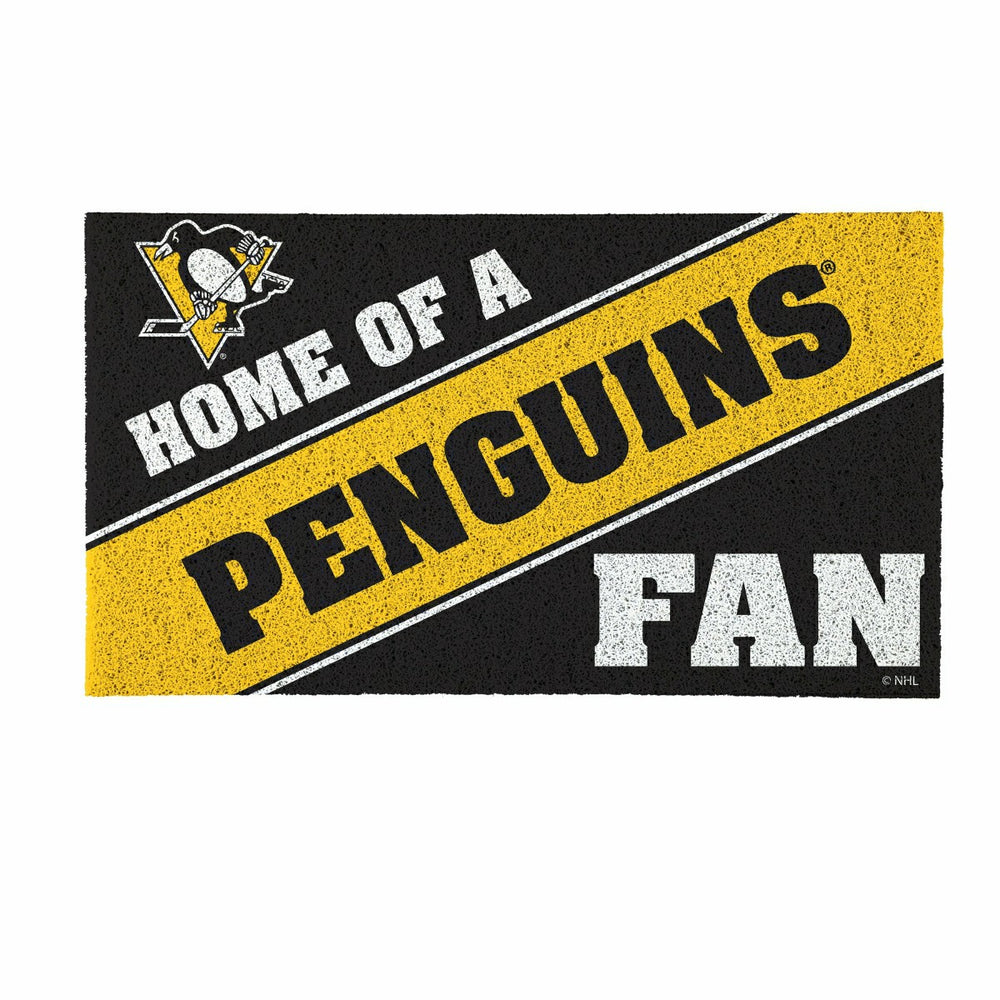 Pittsburgh Penguins, PVC Mat COLOR, Home of a Fan