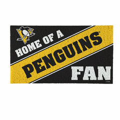 Pittsburgh Penguins, PVC Mat COLOR, Home of a Fan