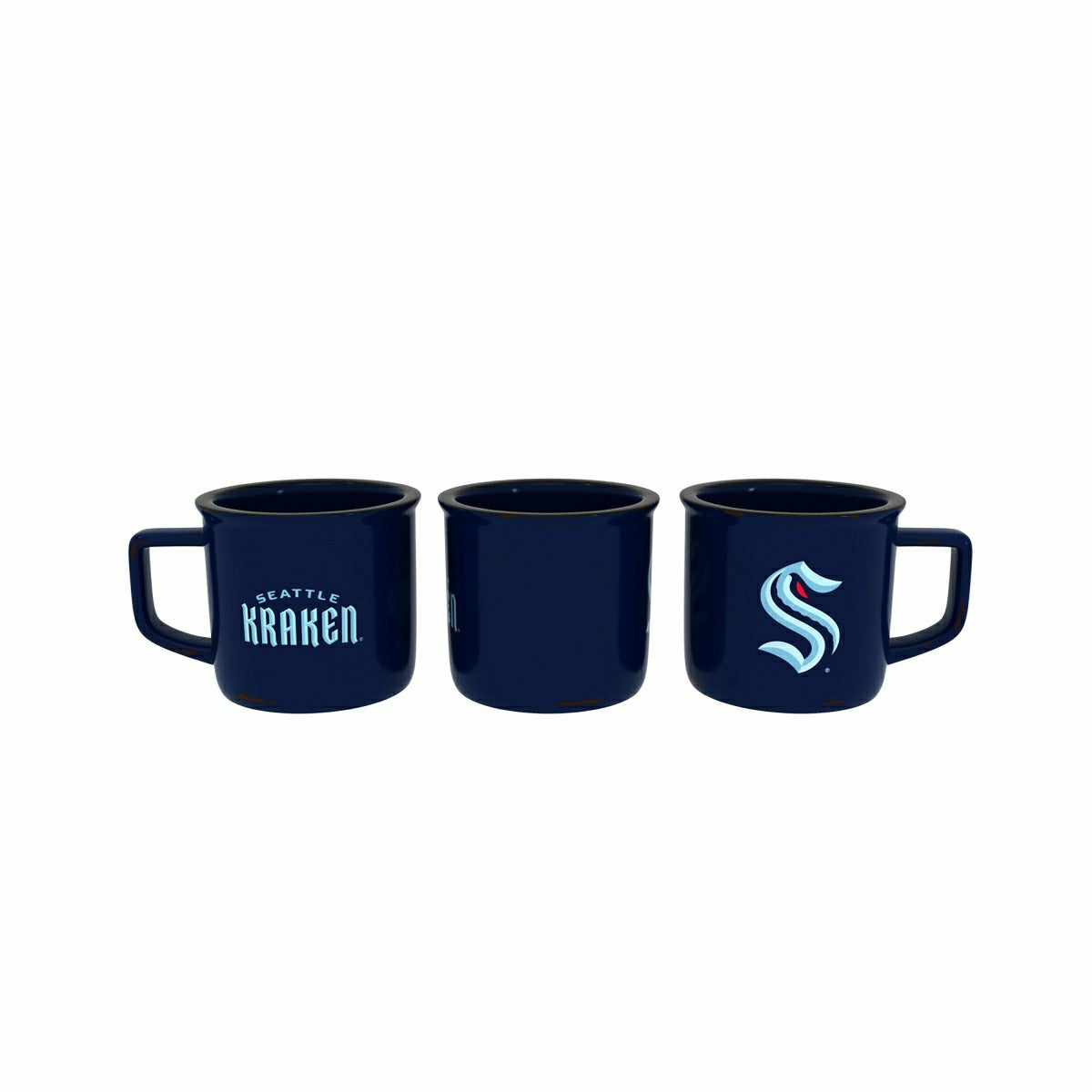 Seattle Kraken Ceramic Camp Cup with Enamel Finish, 14oz