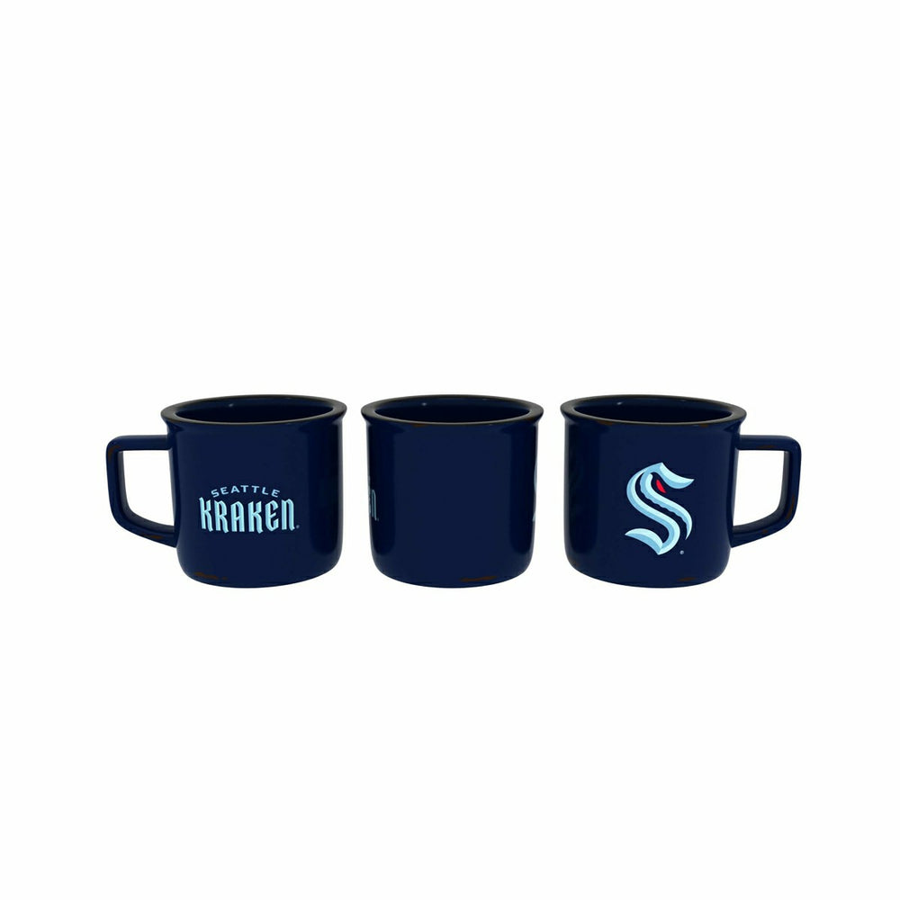 Seattle Kraken Ceramic Camp Cup with Enamel Finish, 14oz