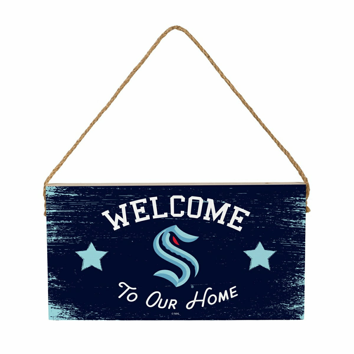 Seattle Kraken Wood Wall Sign, 6x11