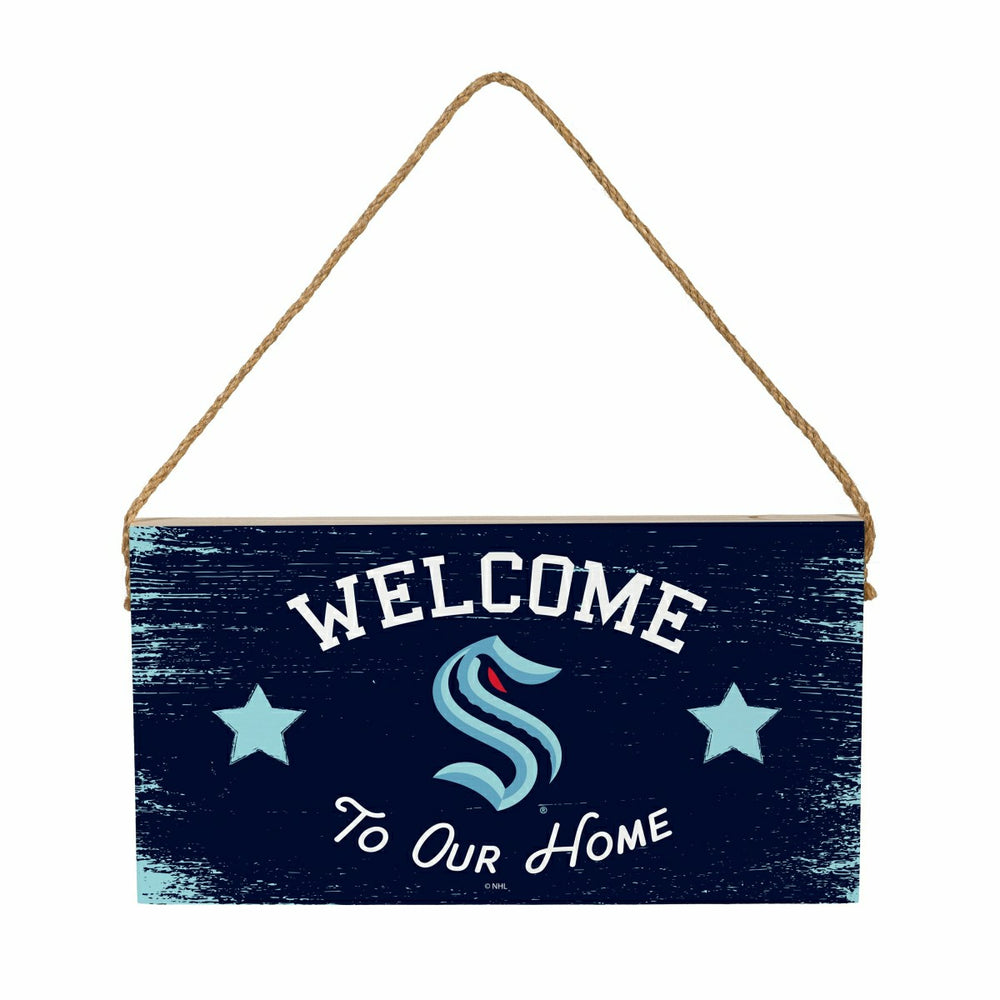 Seattle Kraken Wood Wall Sign, 6x11