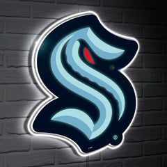 Seattle Kraken LED Wall Decor, Glazelite, Logo