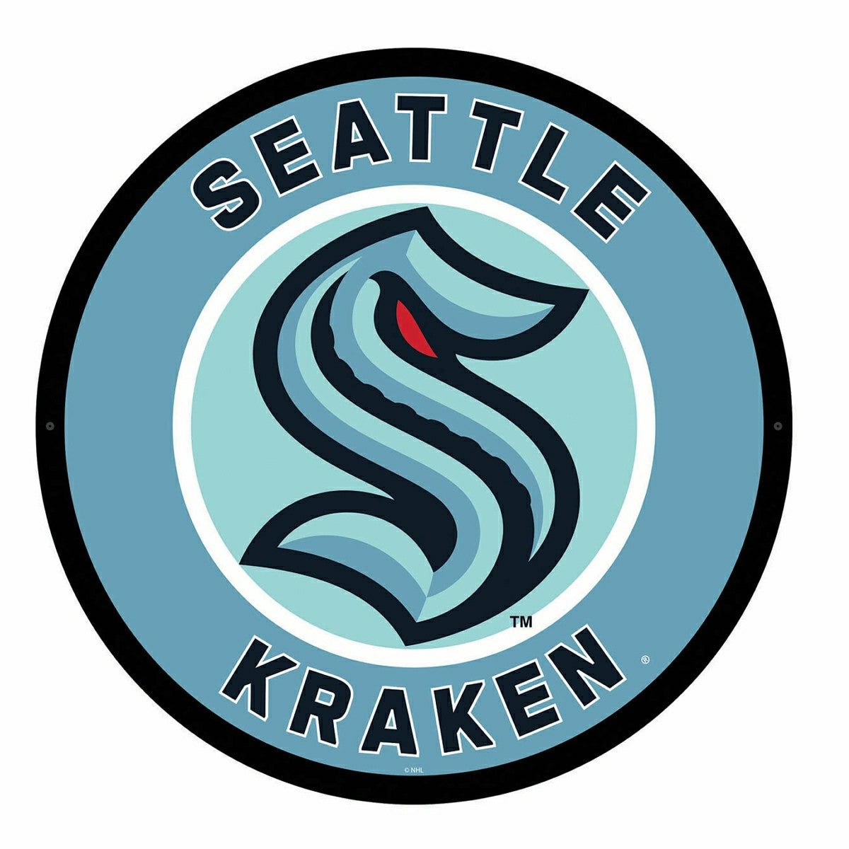 LED Wall Decor, Round, Seattle Kraken
