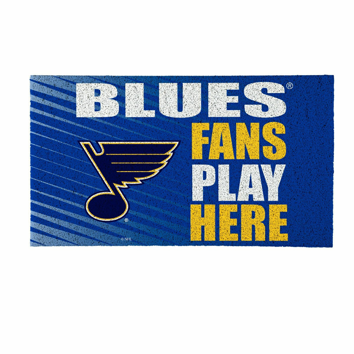 St Louis Blues Fan Mat, 28"x16"