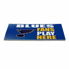 St Louis Blues Fan Mat, 28"x16"