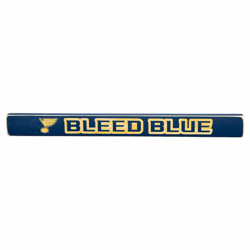 St Louis Blues Engraved Wood Sign, 1.5" x 18"