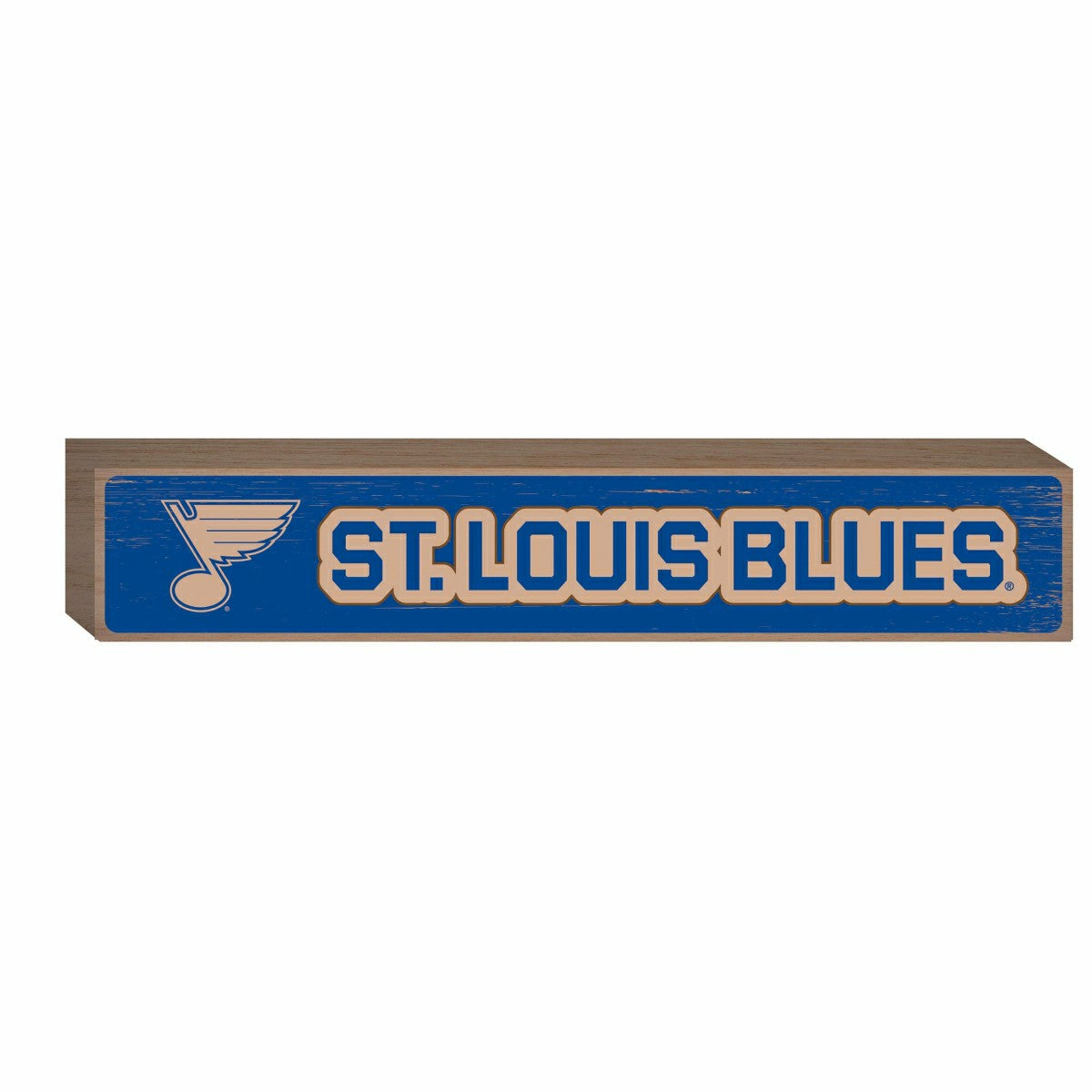 St Louis Blues Engraved Wood Sign, 3.5" x 18"