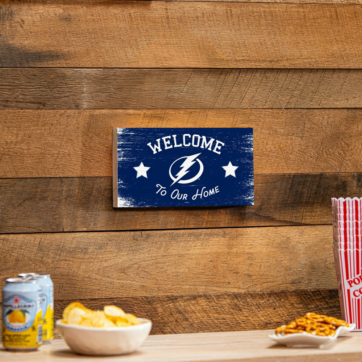 Tampa Bay Lightning Wood Wall Sign, 6x11