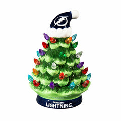8" LED Ceramic Christmas Tree, Tampa Bay Lightning