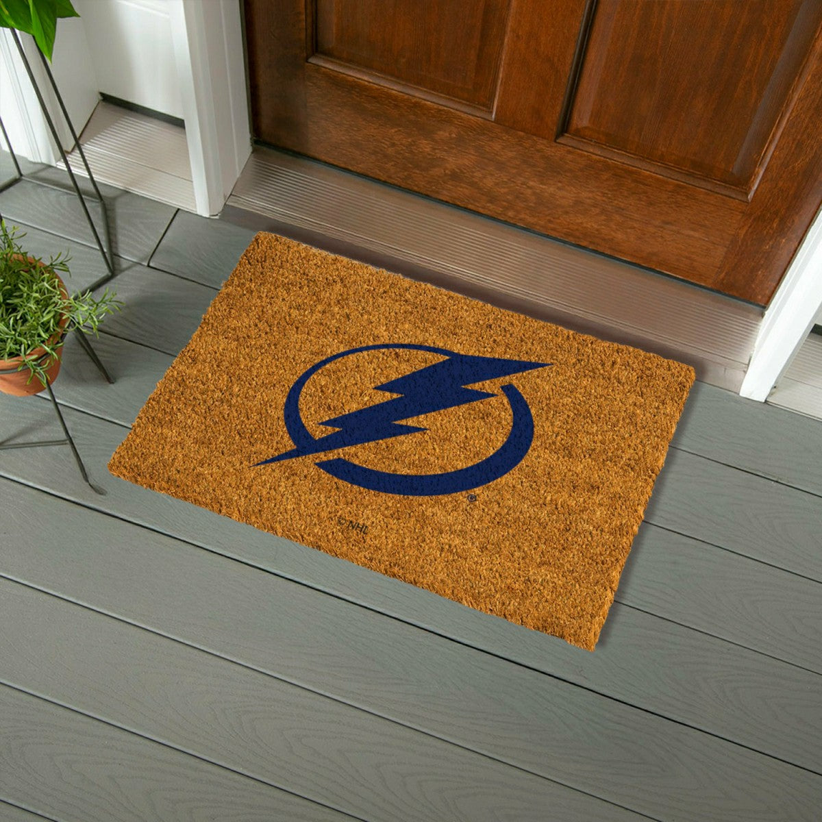 Coir Mat, 16"x28", Tampa Bay Lightning