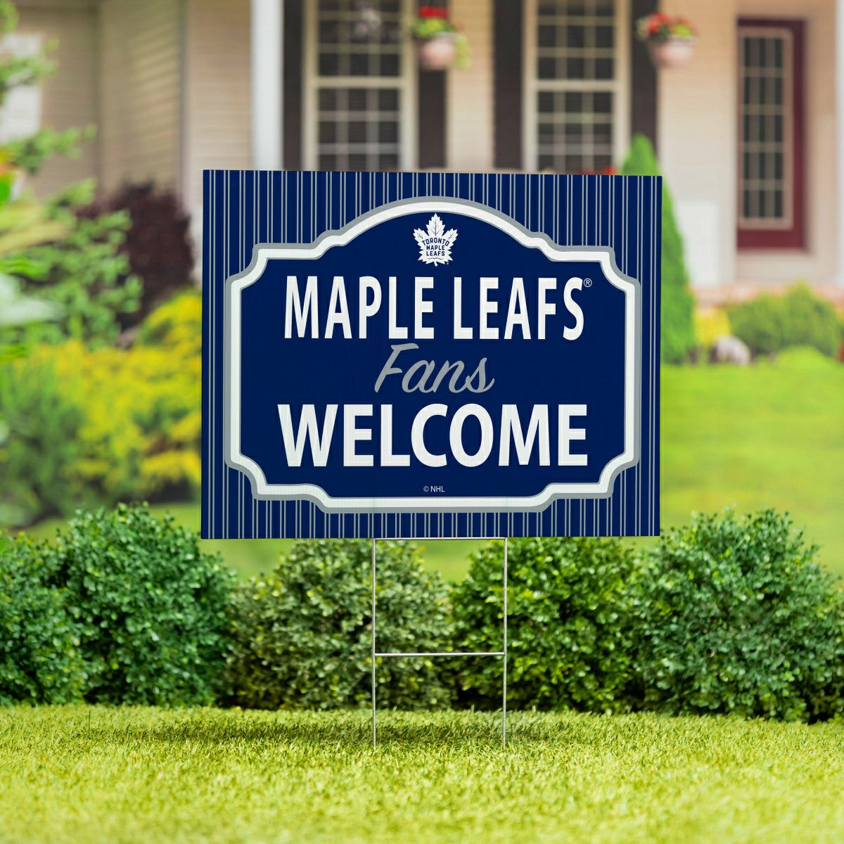 Toronto Maple Leafs Coroplast Yard Sign, "Fans Welcome"