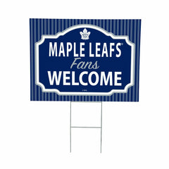 Toronto Maple Leafs Coroplast Yard Sign, "Fans Welcome"